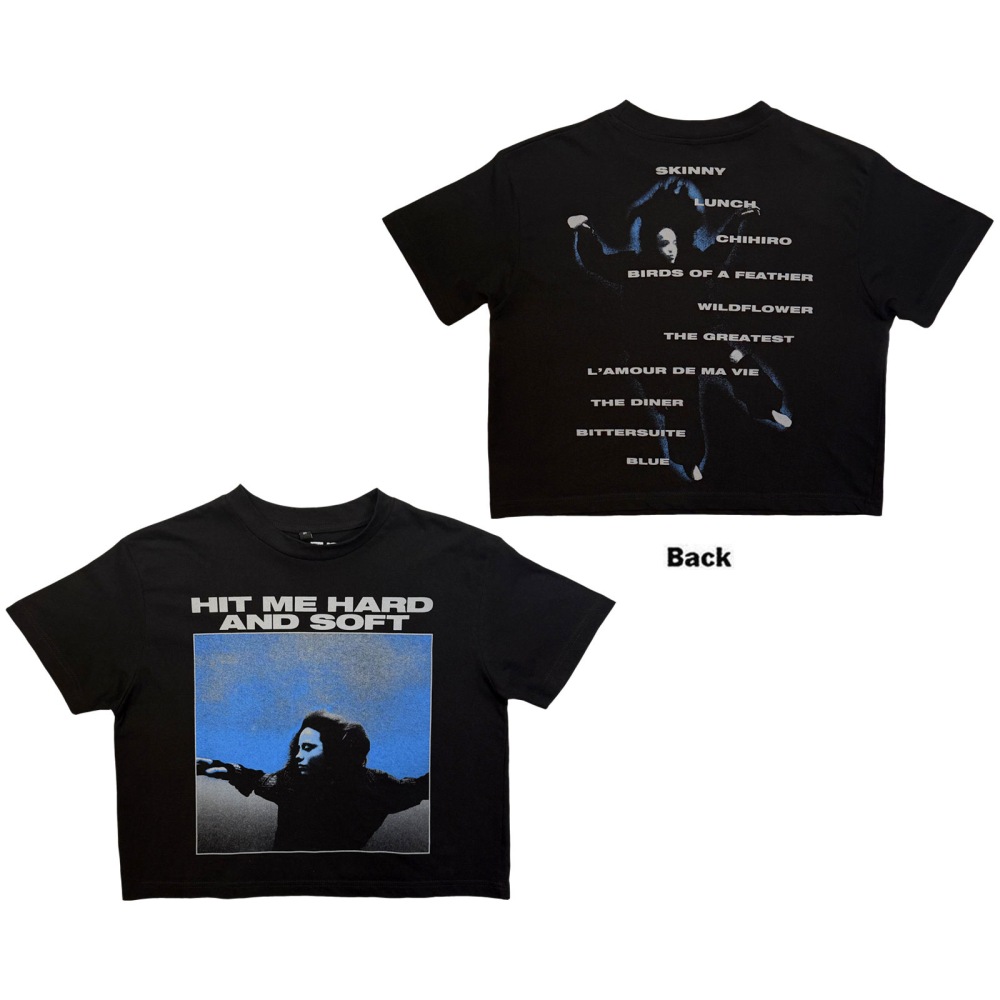 Billie Eilish - HMHAS Tracklist Crop top - Zwart
